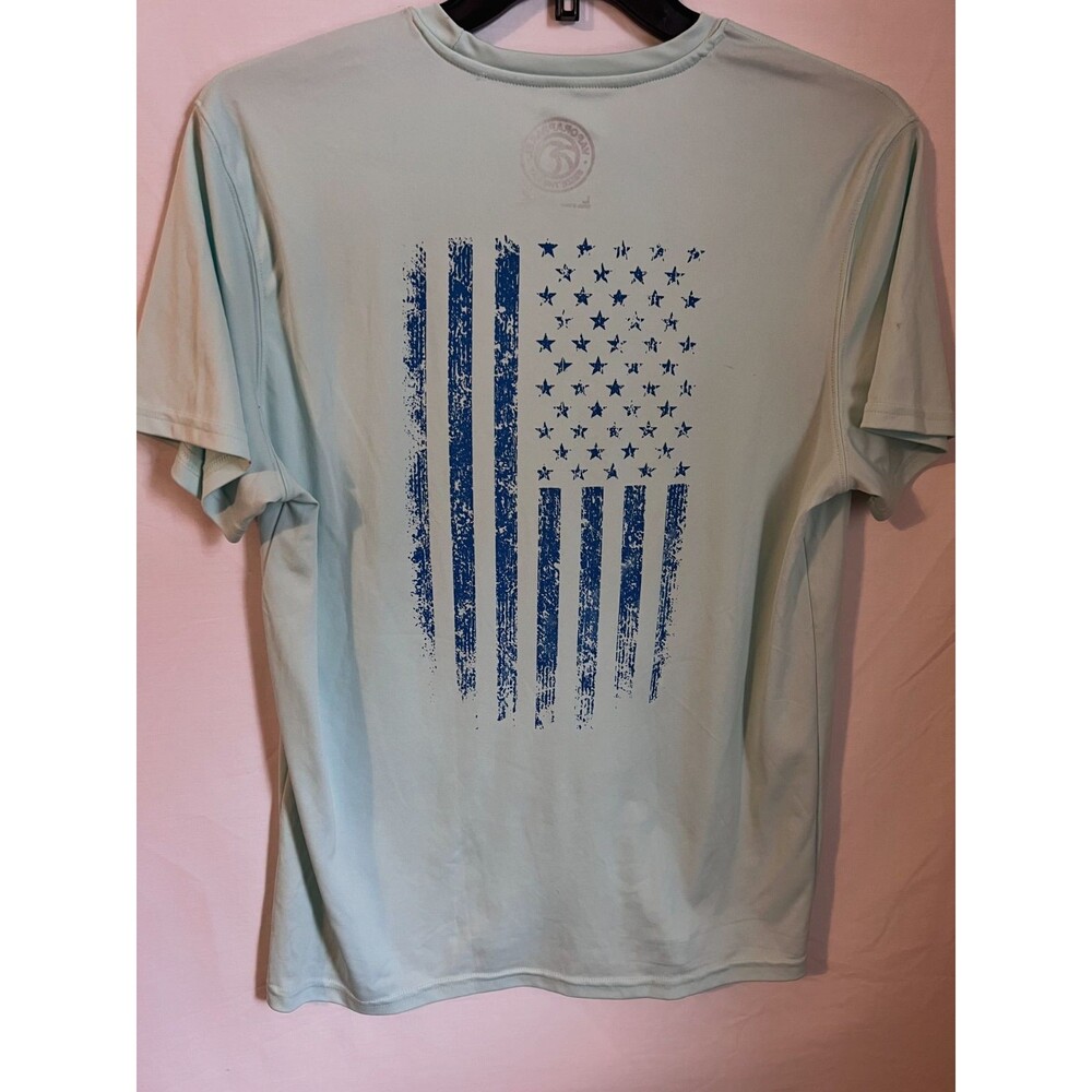 VAPOR APPAREL UPF 50+ Performance Unisex Shirt LIGHT BLUE-LARGE - Picture 3 of 3